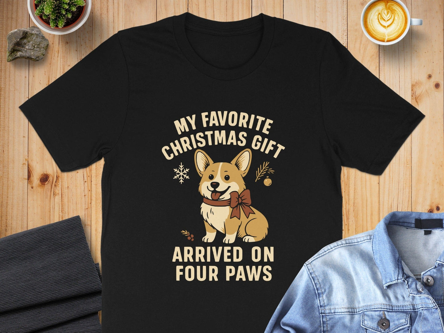 My Favorite Christmas Gift Arrived on Four Paws shirt