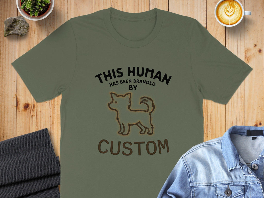 This Human Has Been Branded Custom T-Shirt Product