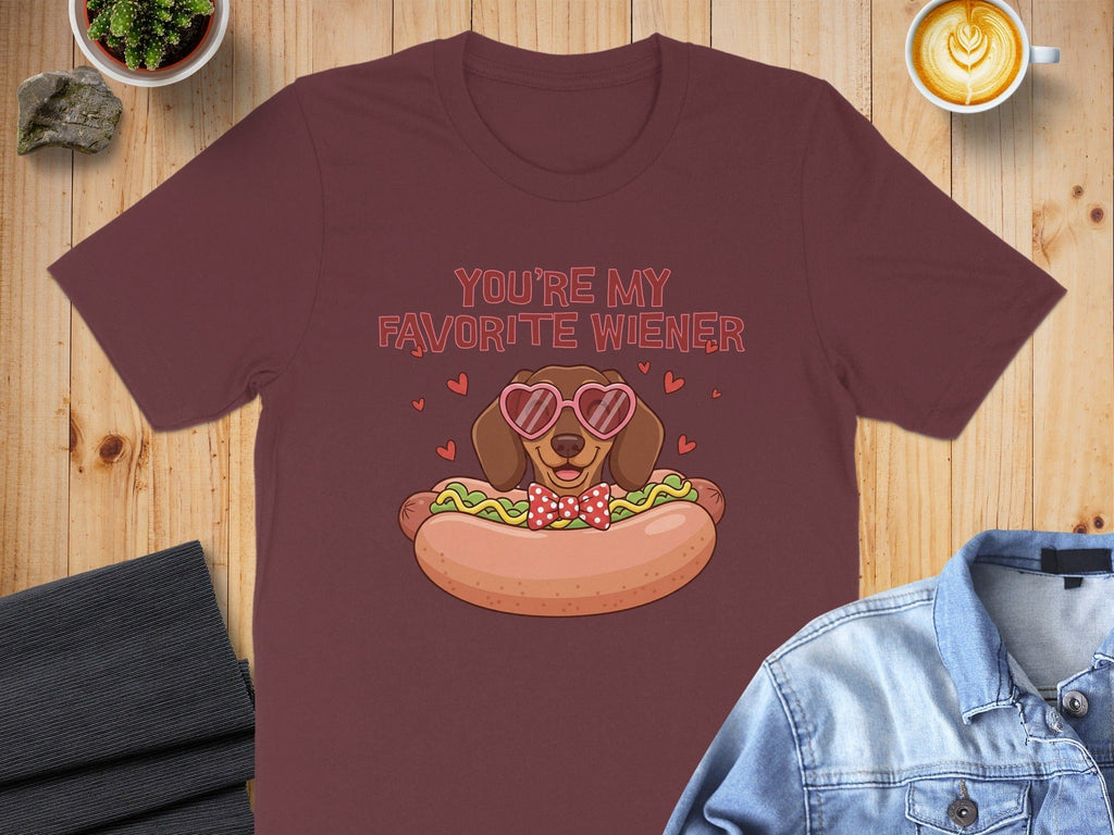 You're My Favorite Wiener Cute Dog with Sunglasses Shirt