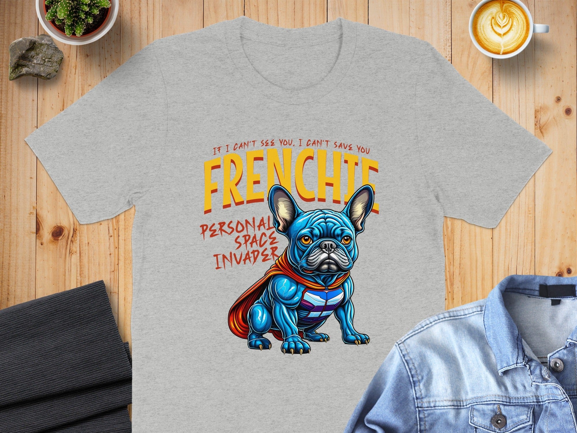 Frenchie Personal Space Invader Graphic Tee