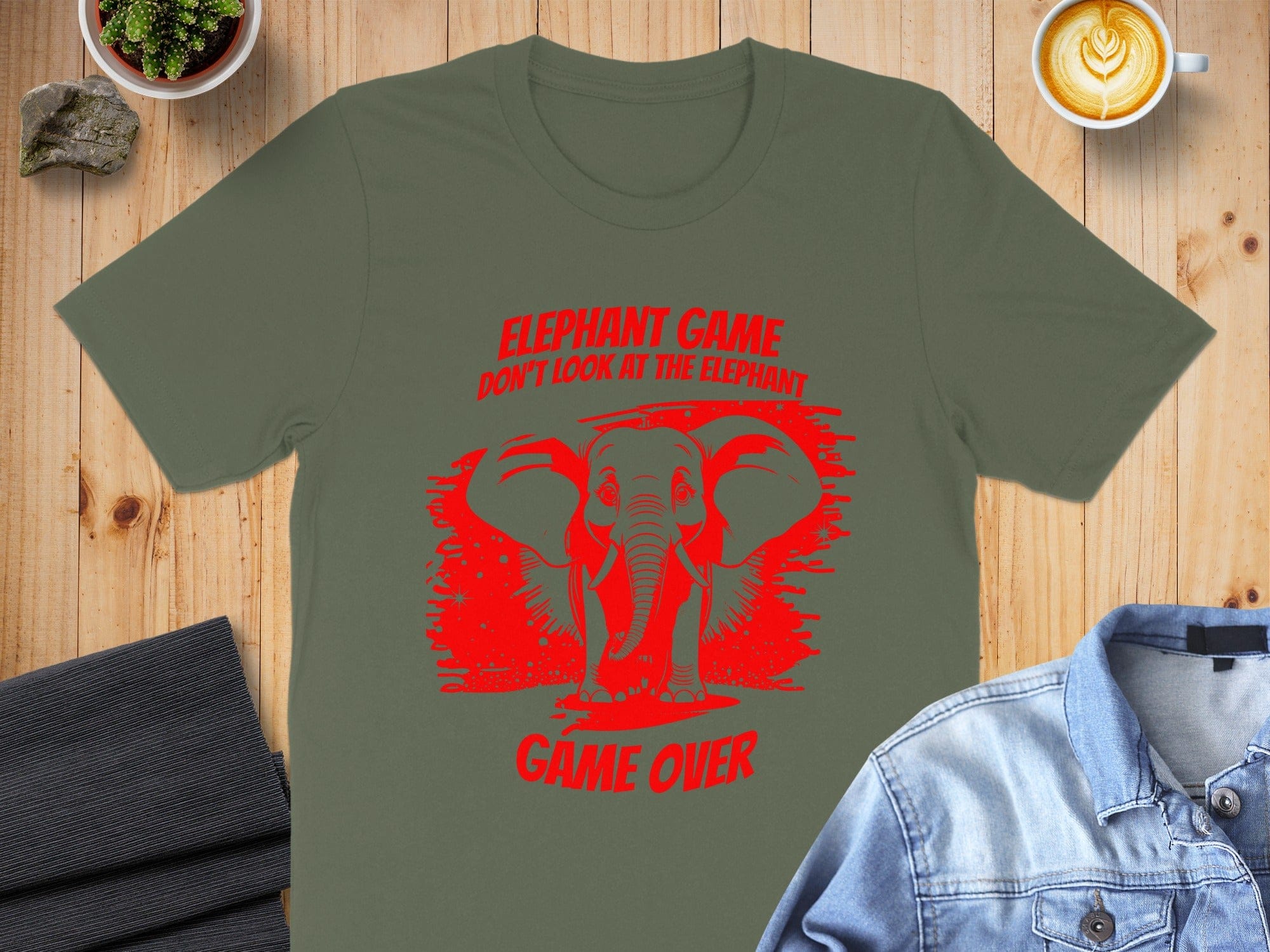 Elephant Game Don't Look At The Elephant Game Over Shirt