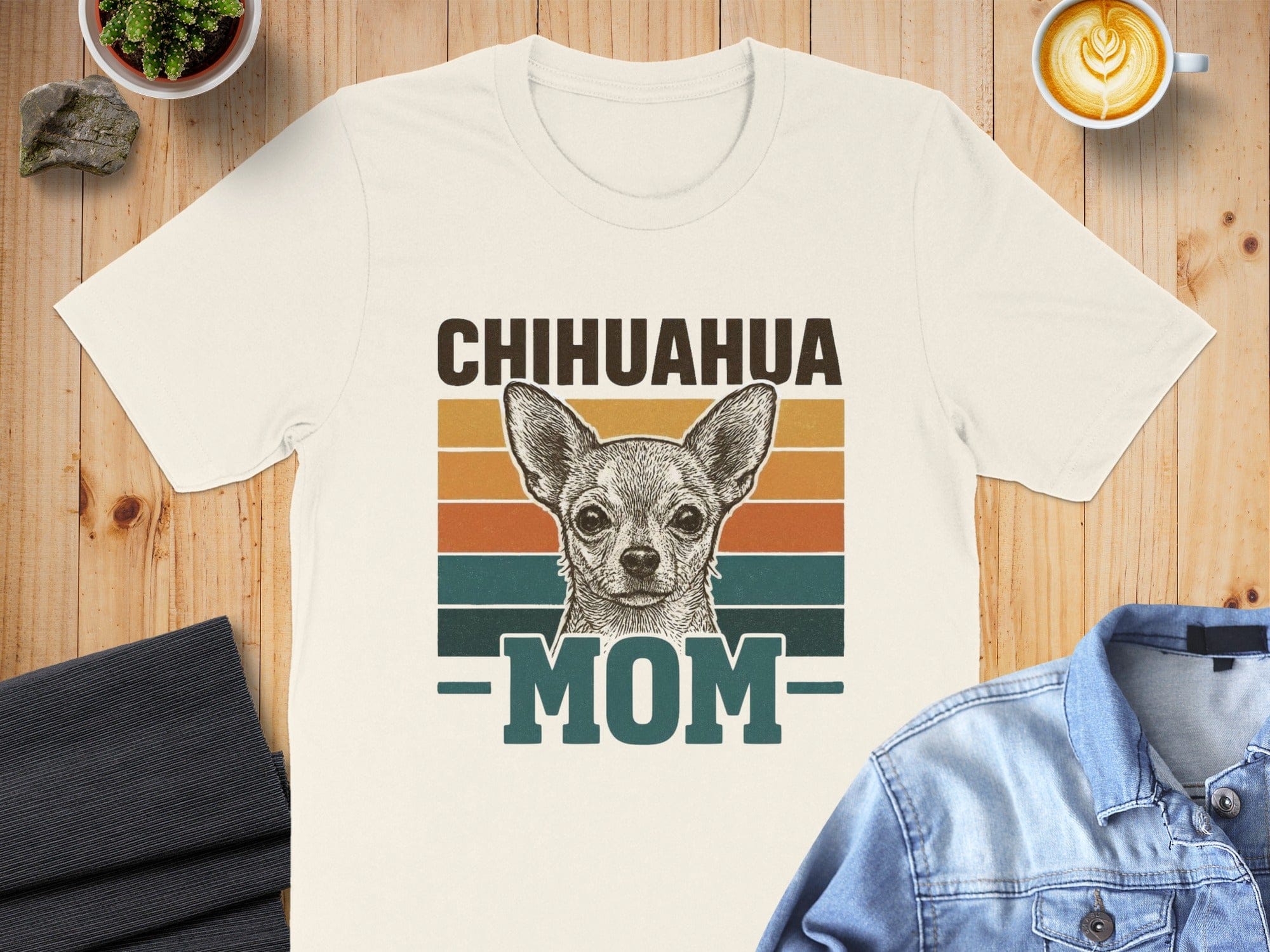 Stylish Chihuahua Mom Graphic Tee Shirt