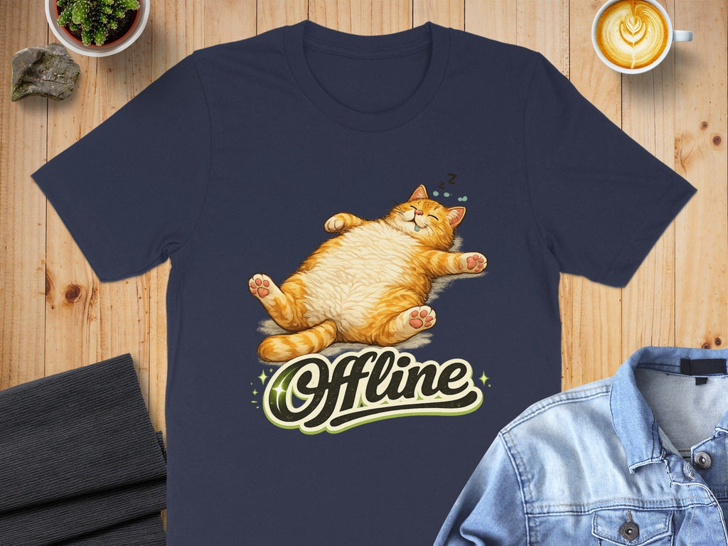 Cat Offline Graphic Relaxation Bliss T-shirt Product
