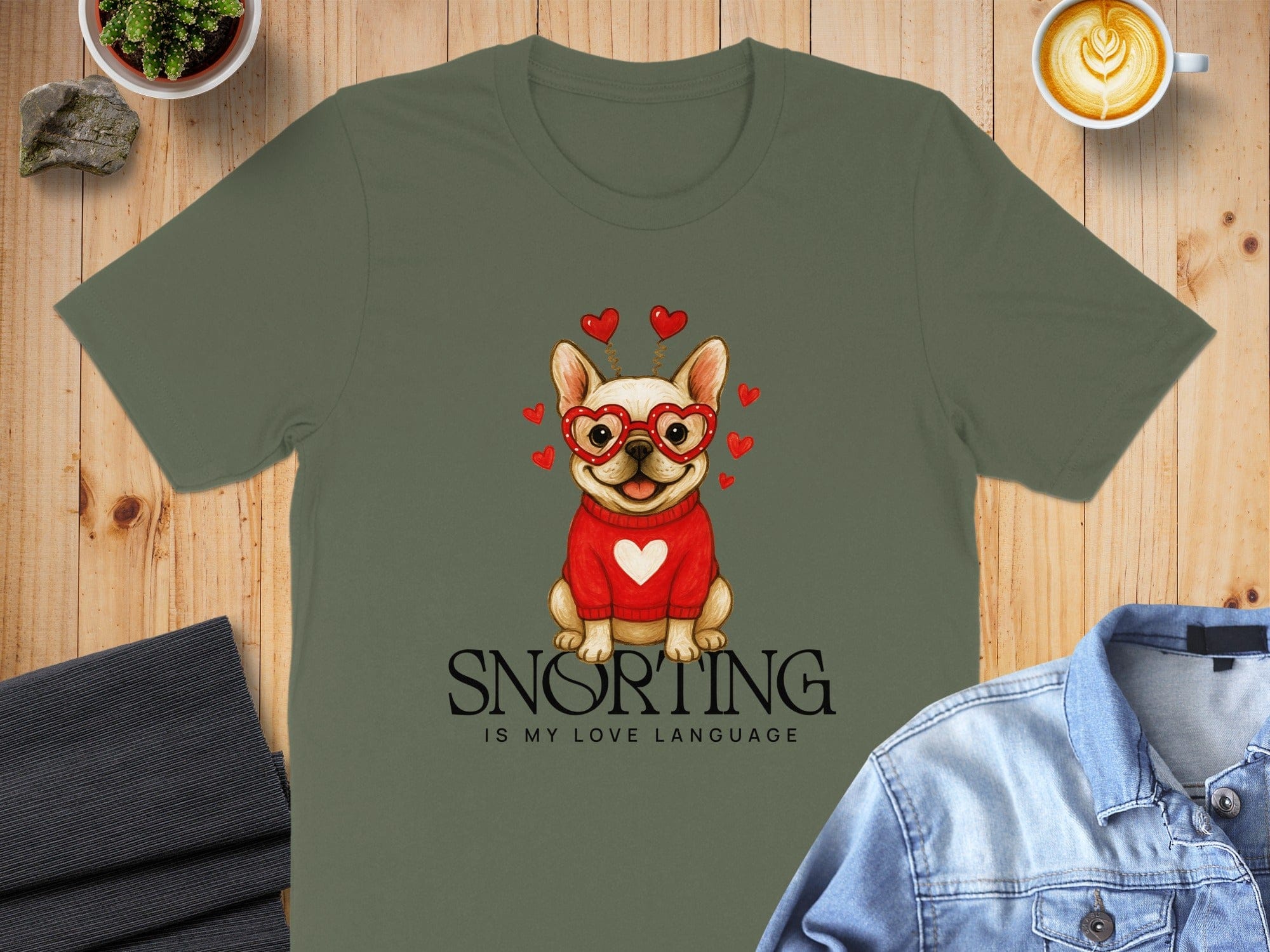 Snorting Is My Love Language French Bulldog Shirt