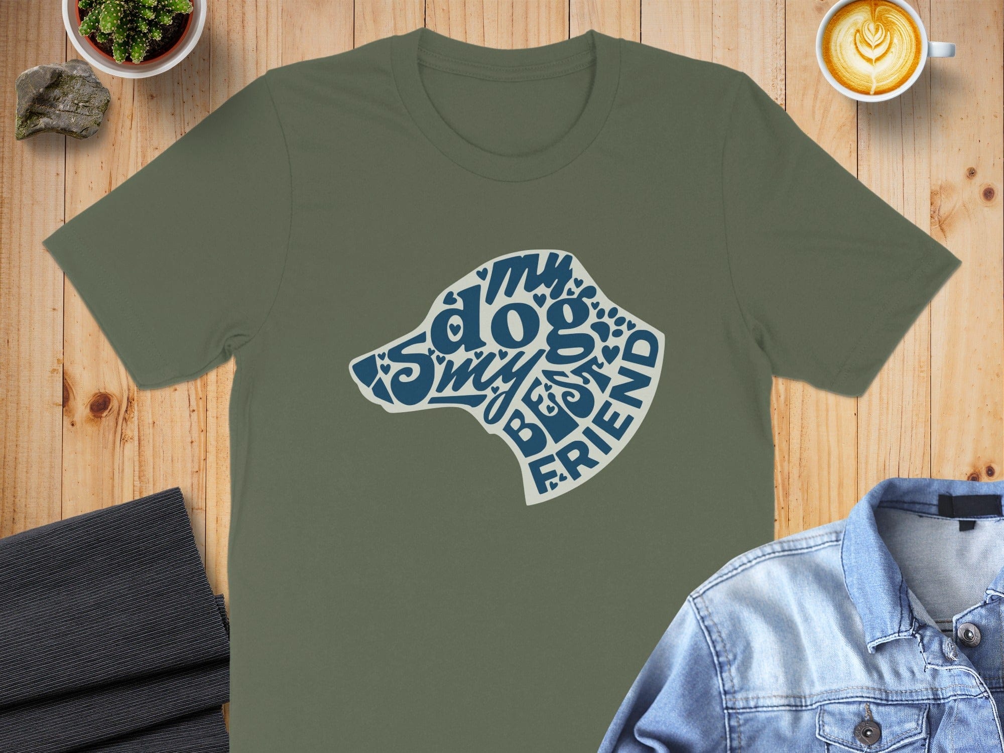 My Dog Is My Best Friend Graphic Tee for Dog Lovers