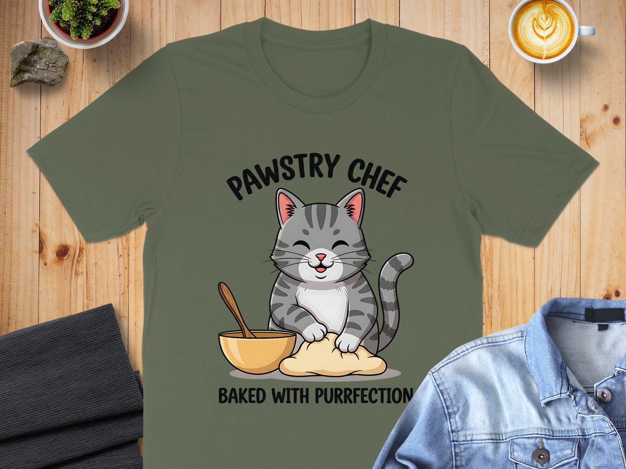 Pawstry Chef Baked With Purrfection T-shirt