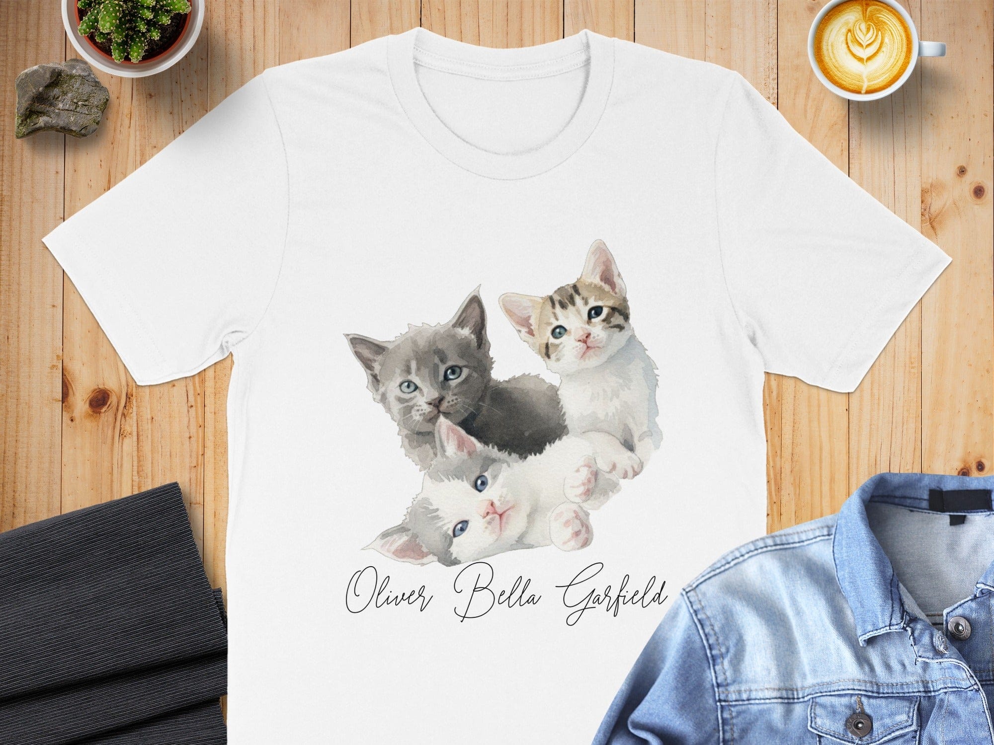 Adorable Oliver Bella Garfield Cat T-Shirt