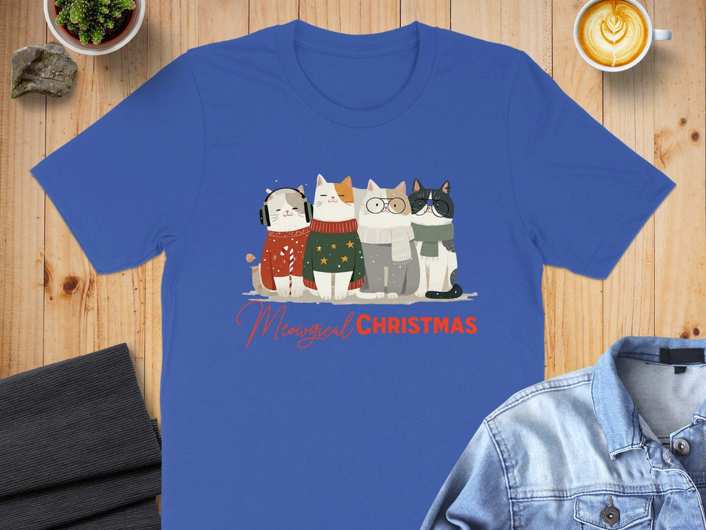 Magical Christmas Cats in Cute Sweaters Shirt