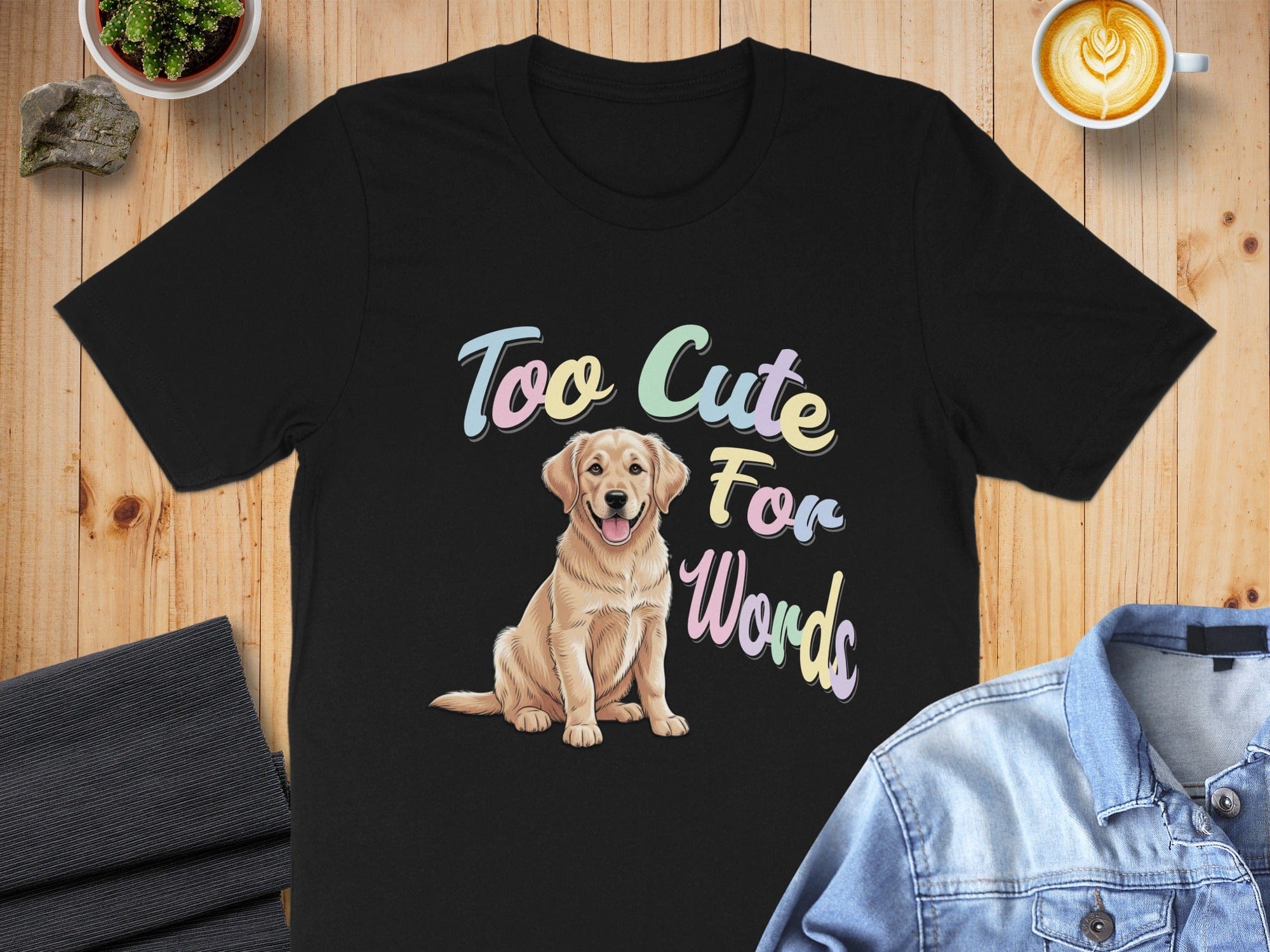 Too Cute For Words Dog Graphic T-shirt