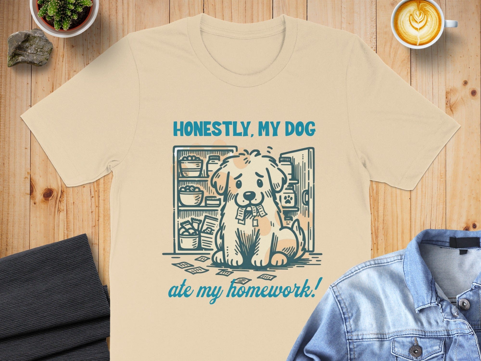 Honestly My Dog Ate My Homework T-shirt