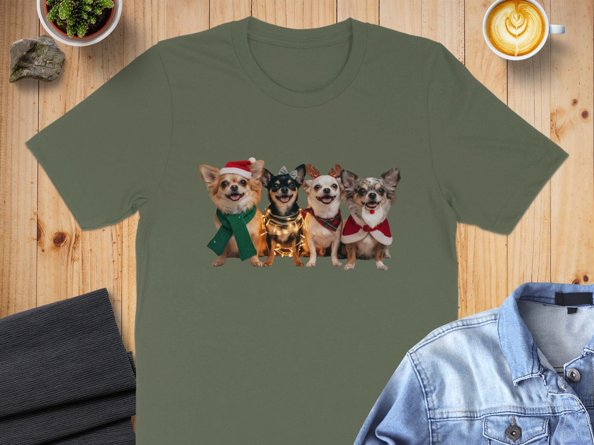 Festive Dogs Holiday Season T-Shirt for Pet Lovers