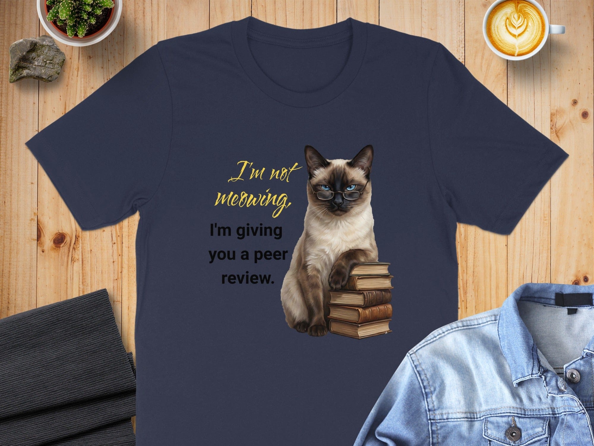 Peer Reviewing Siamese Cat T-Shirt