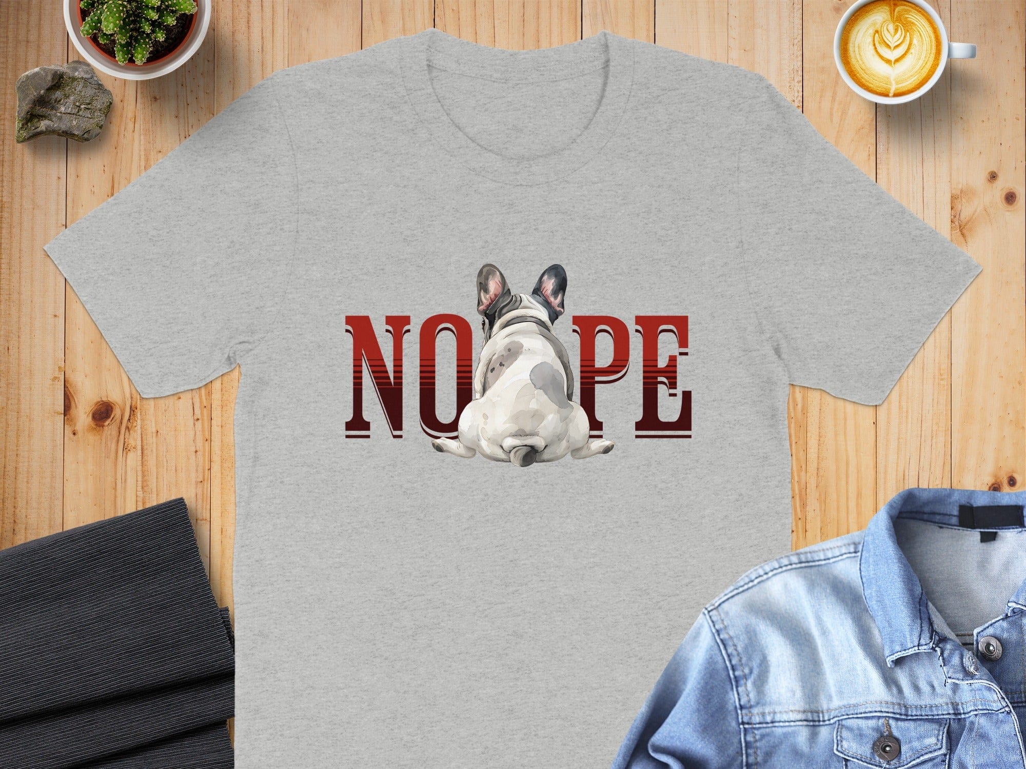 Nope Dog Design T-Shirt for Pet Lovers Shirt