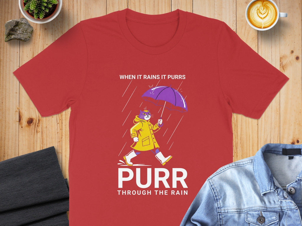 When It Rains It Purrs Through The Rain Shirt