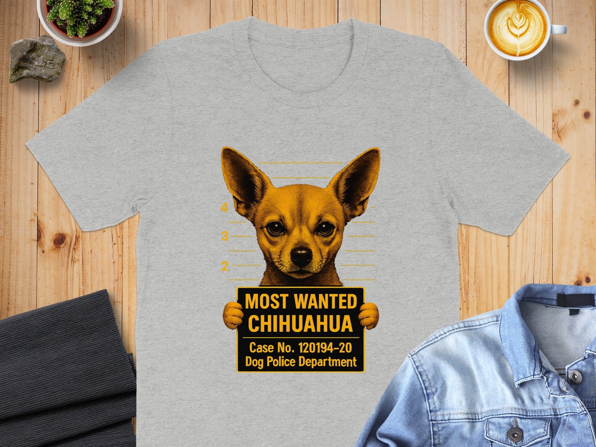Most Wanted Chihuahua Funny Dog Police Mugshot Shirt