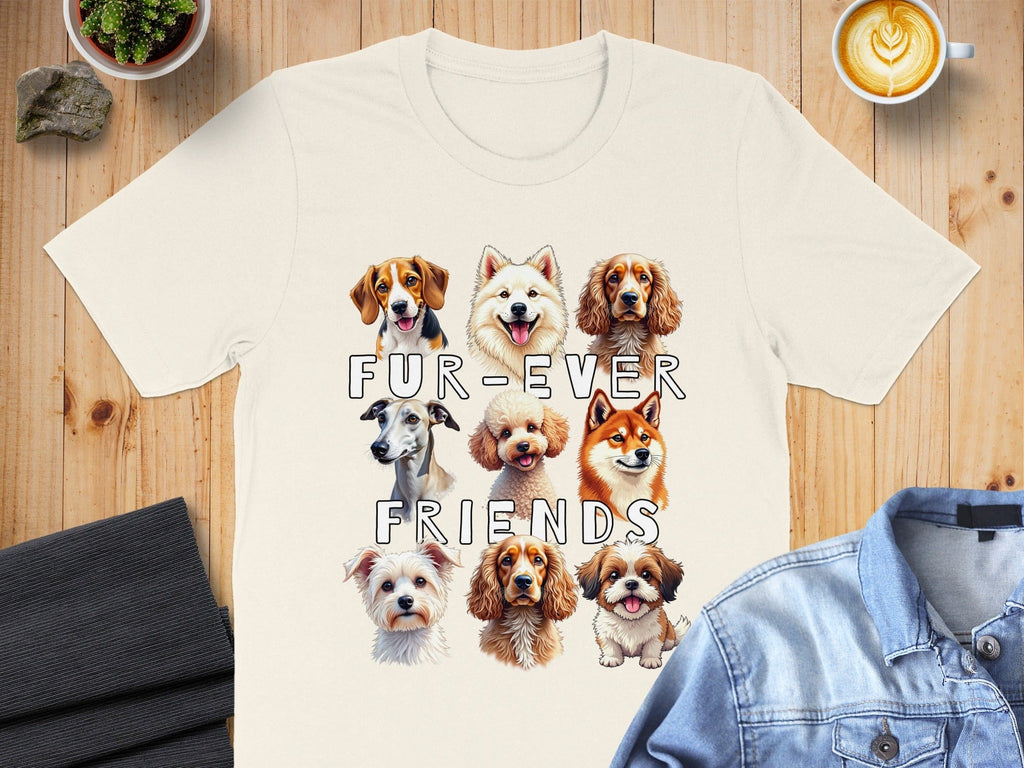 Fur-Ever Friends Adorable Dog Lover T-shirt