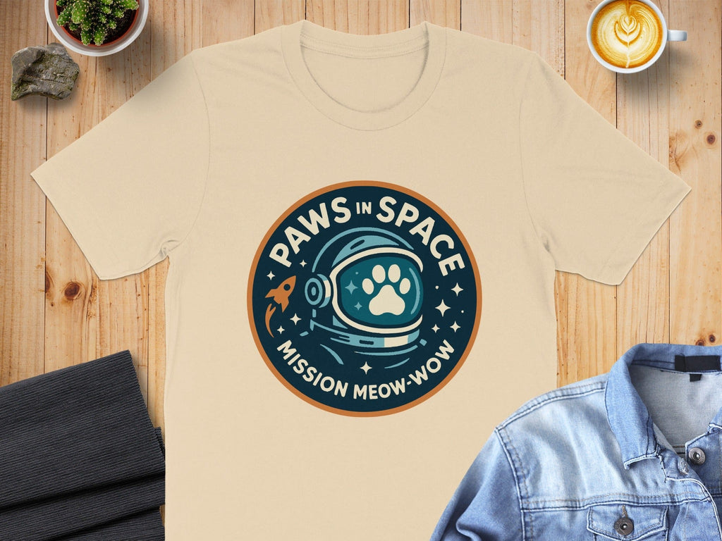 Paws in Space Mission Meow-Wow Graphic Tee product