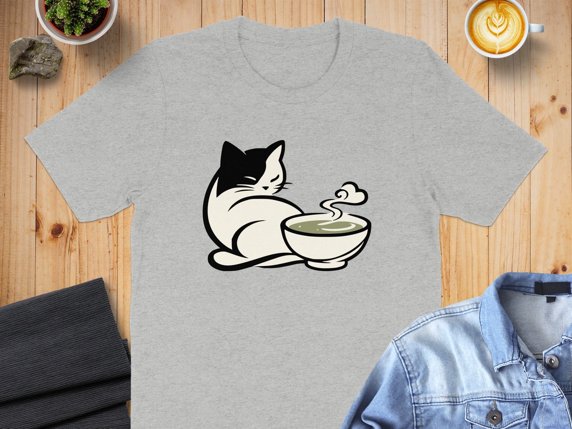 Cat With Matcha T-Shirt