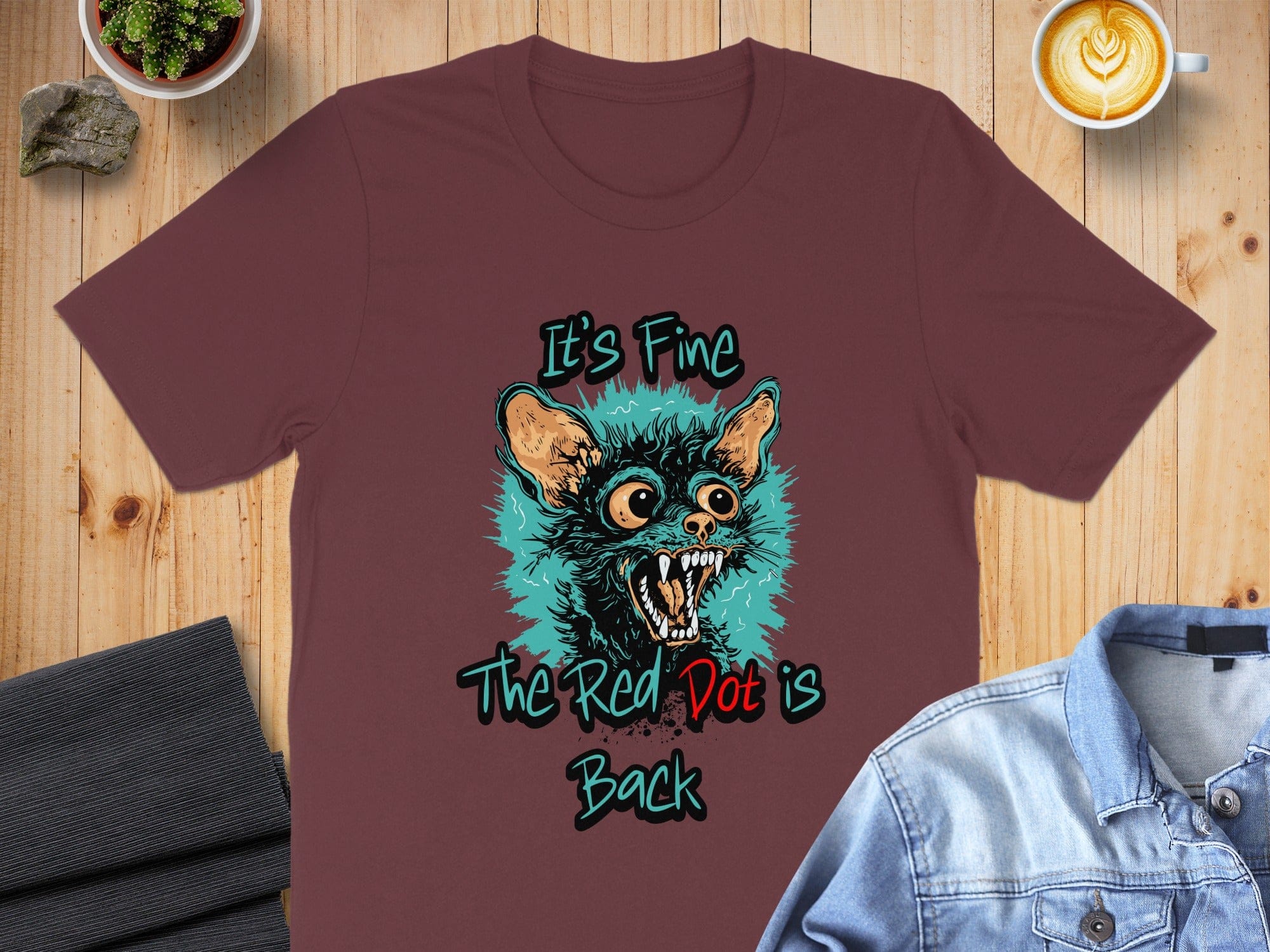 It's Fine The Red Dot is Back Graphic T-Shirt