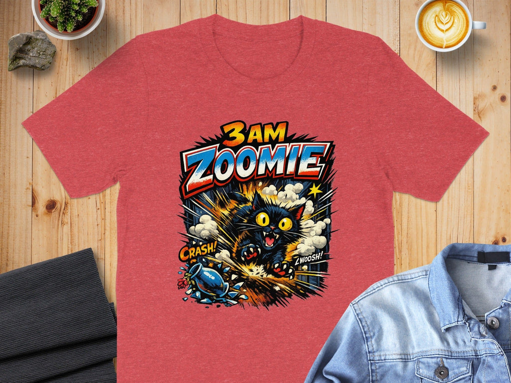 3 AM Zoomie Cat Comic Book Style Shirt