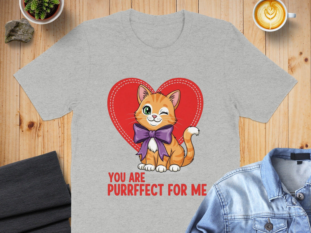 You Are Purrfect For Me Shirt with Cute Cat Design