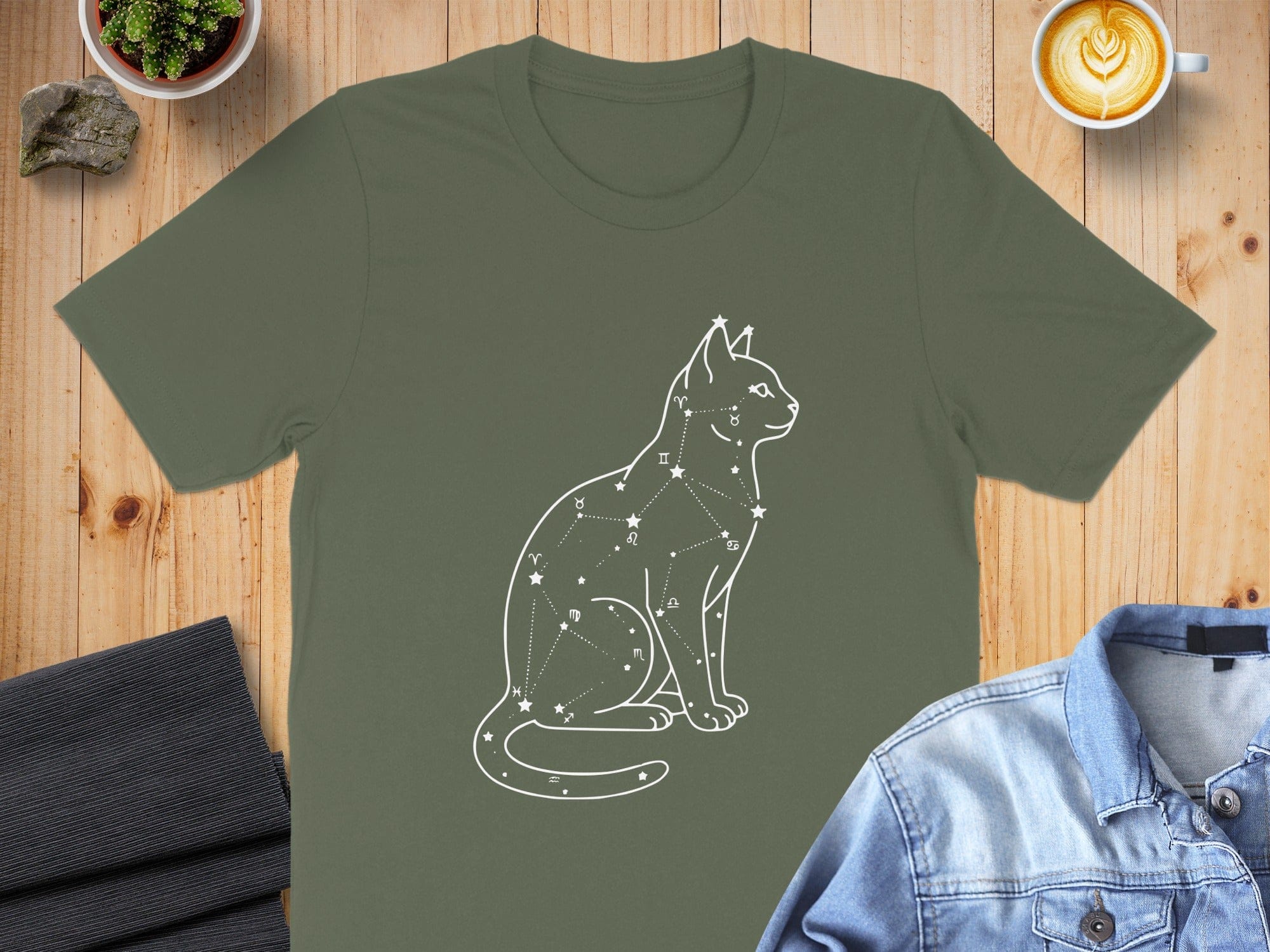 Cat Constellation Design Printed Casual Product