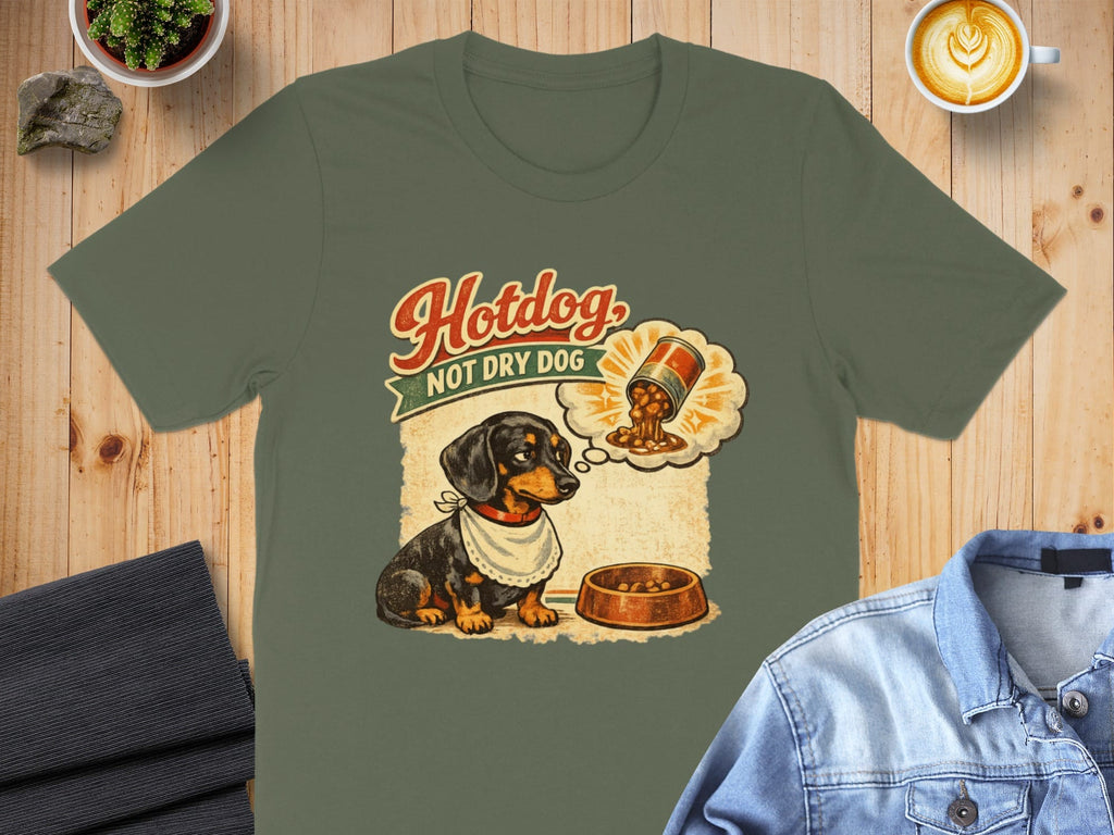Hotdog Not Dry Dog Cute Dachshund Graphic Shirt