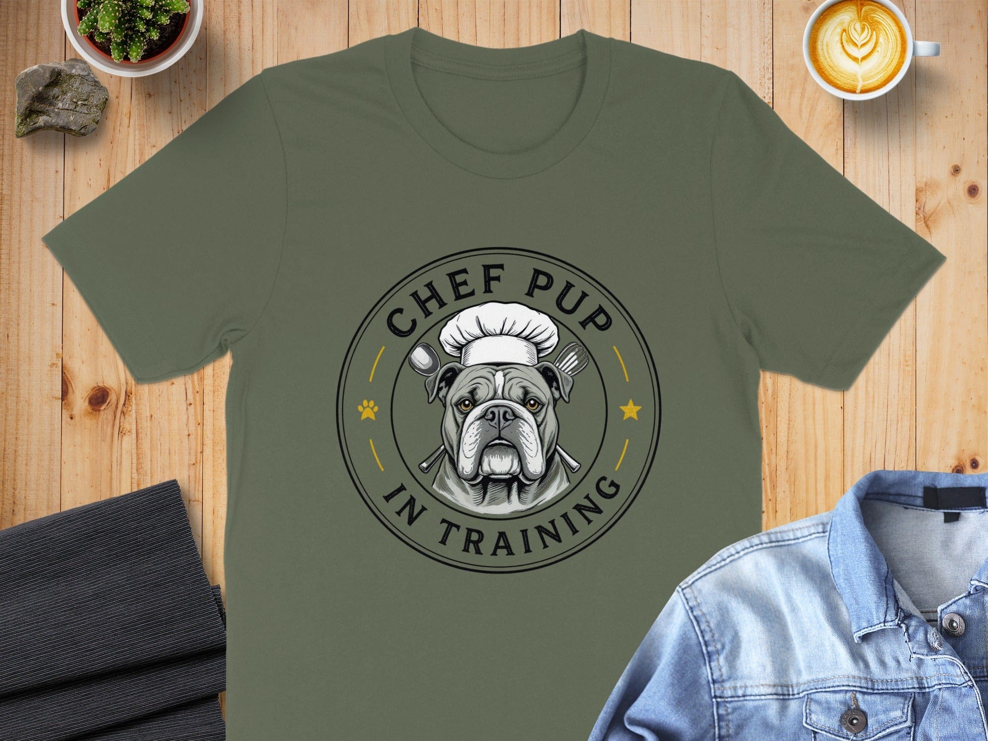 Chef Pup In Training Cute Dog Graphic T-Shirt