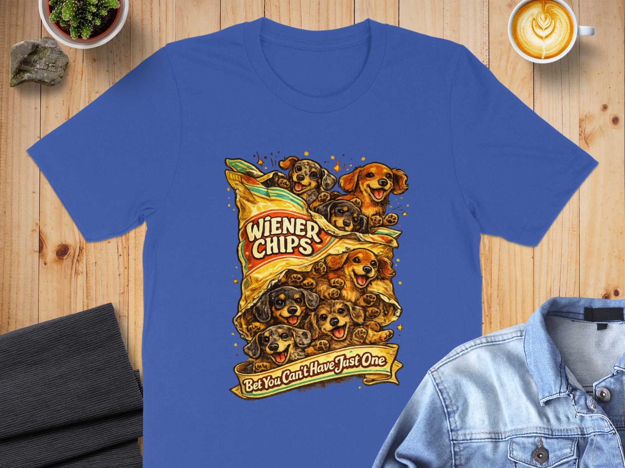 Wiener Chips Bet You Can't Have Just One T-shirt