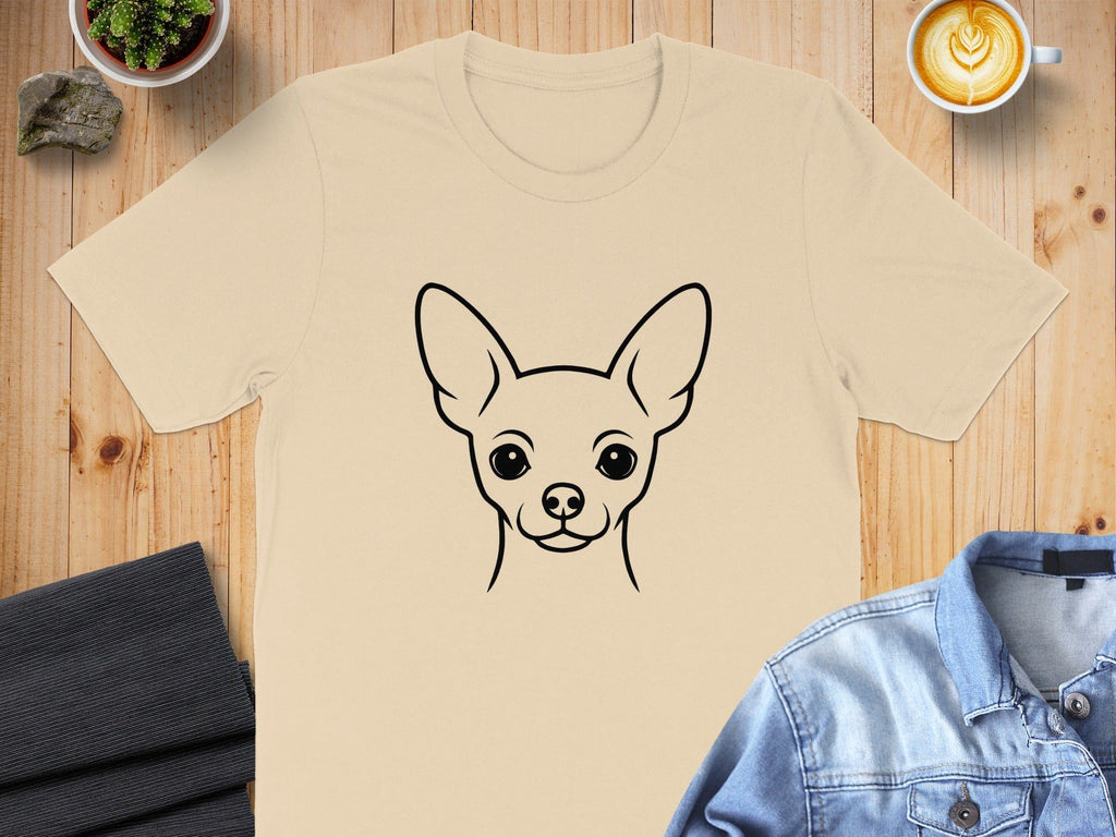 Cute Chihuahua Graphic Design T-shirt for Dog Lovers