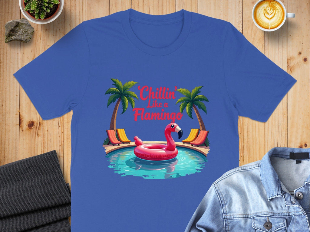 Chillin' Like a Flamingo Fun Summer Graphic Tee