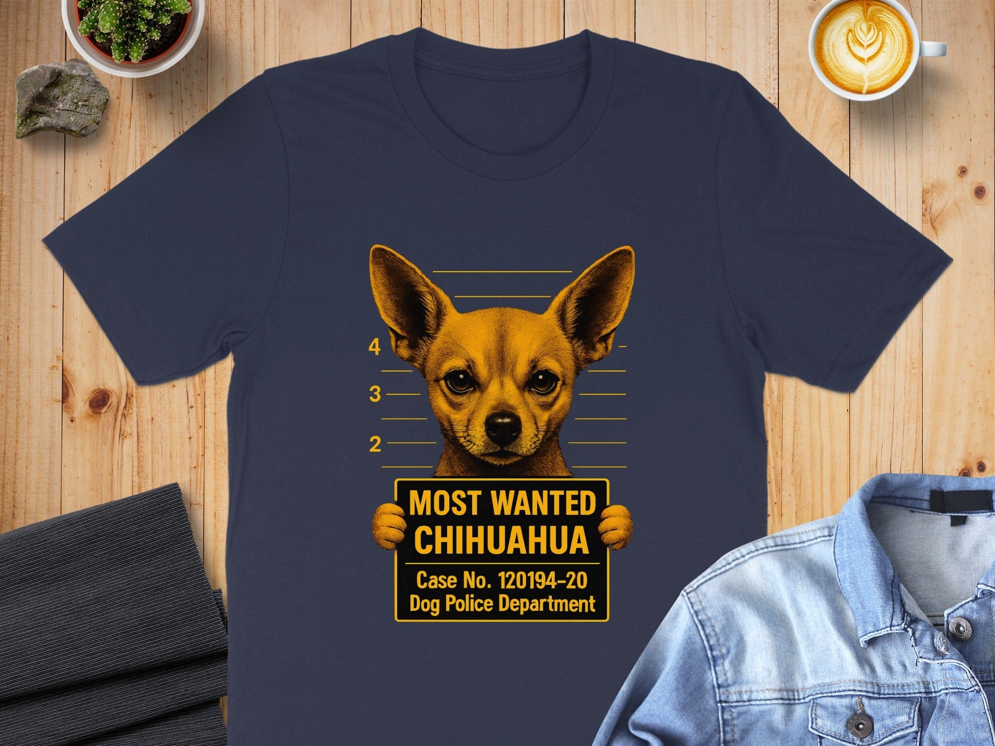 Most Wanted Chihuahua Funny Dog Police T-Shirt