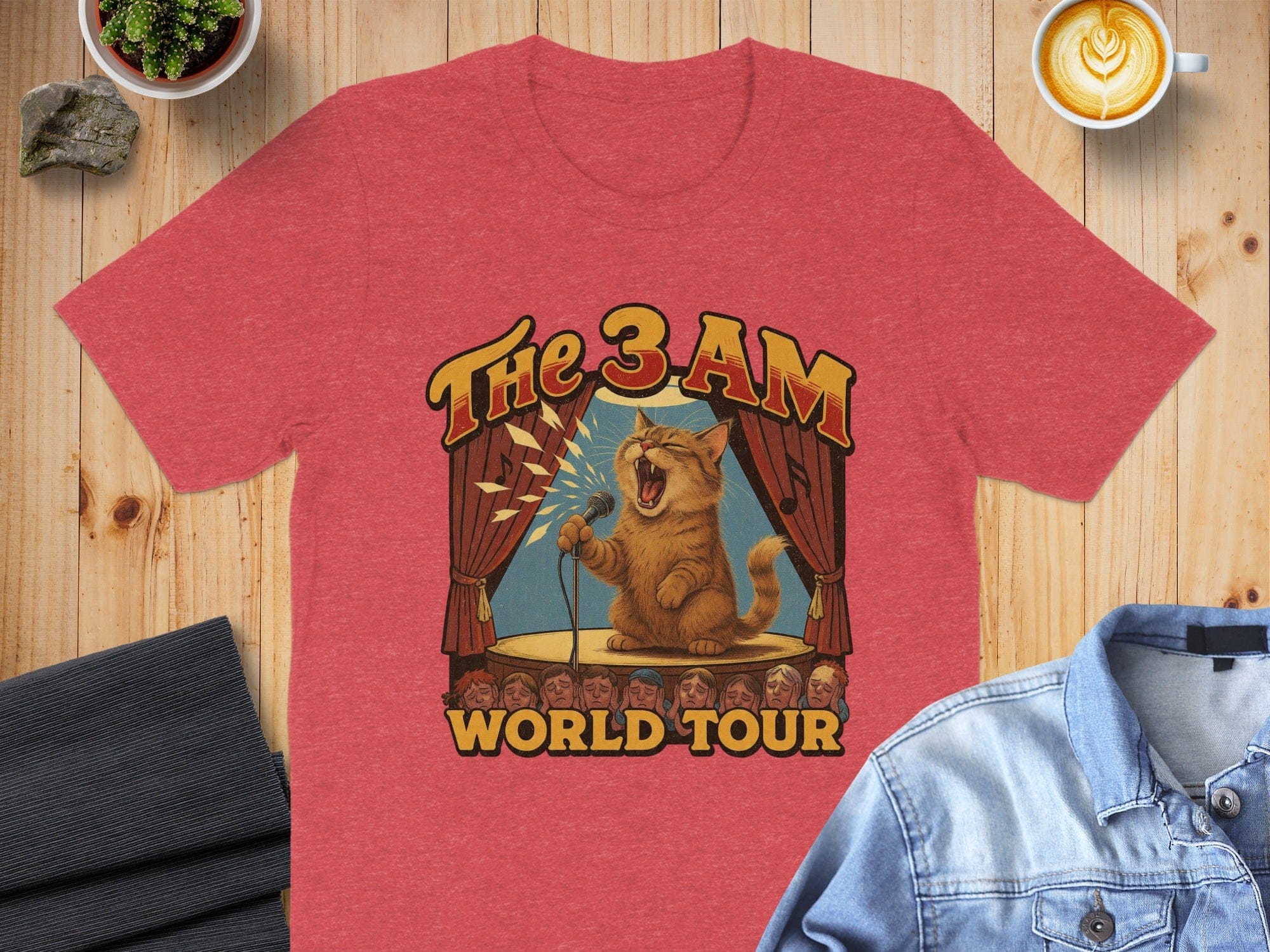 The 3AM World Tour Funny Cat Concert T-shirt