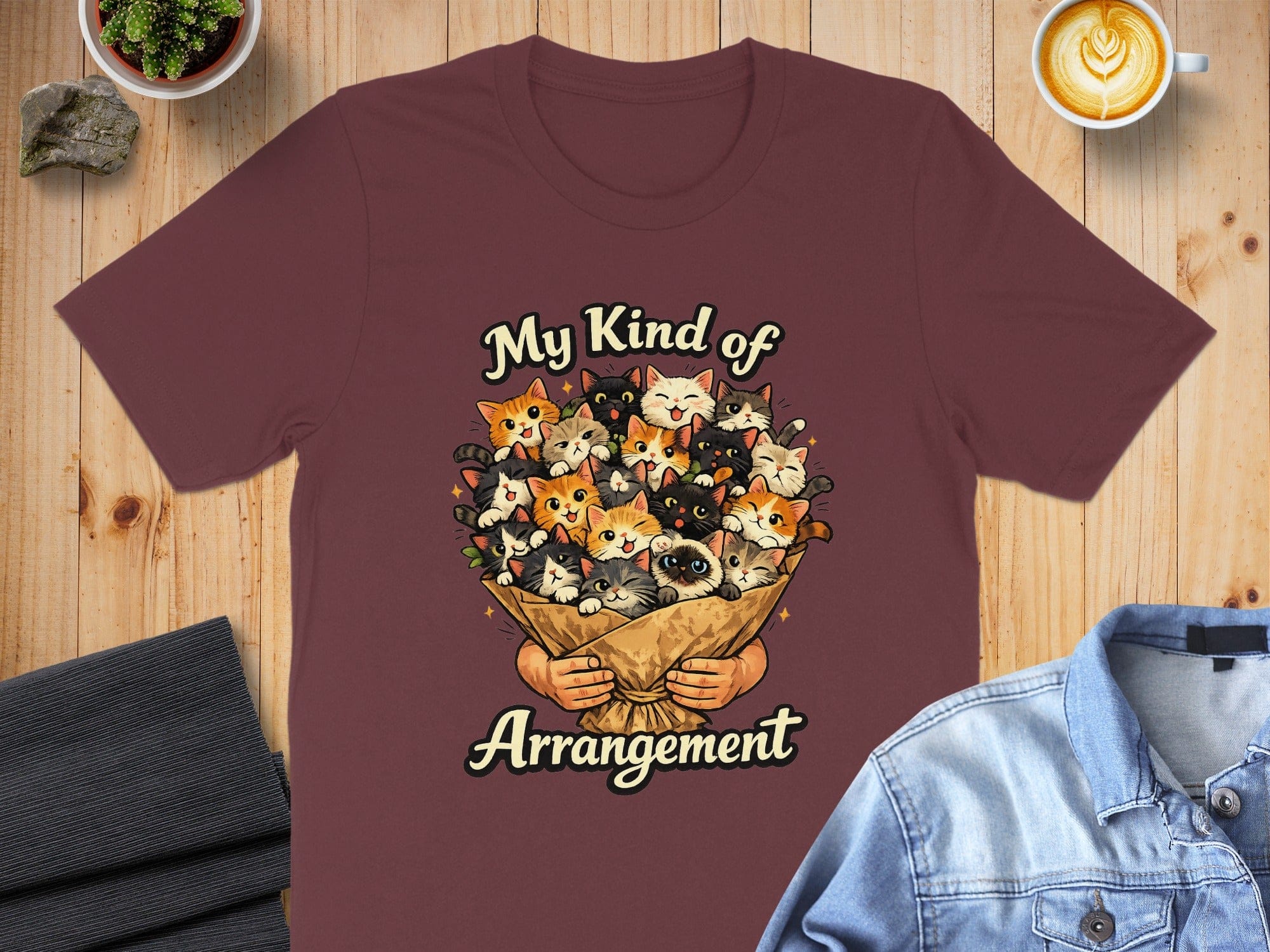 Cat Bouquet My Kind of Arrangement T-Shirt