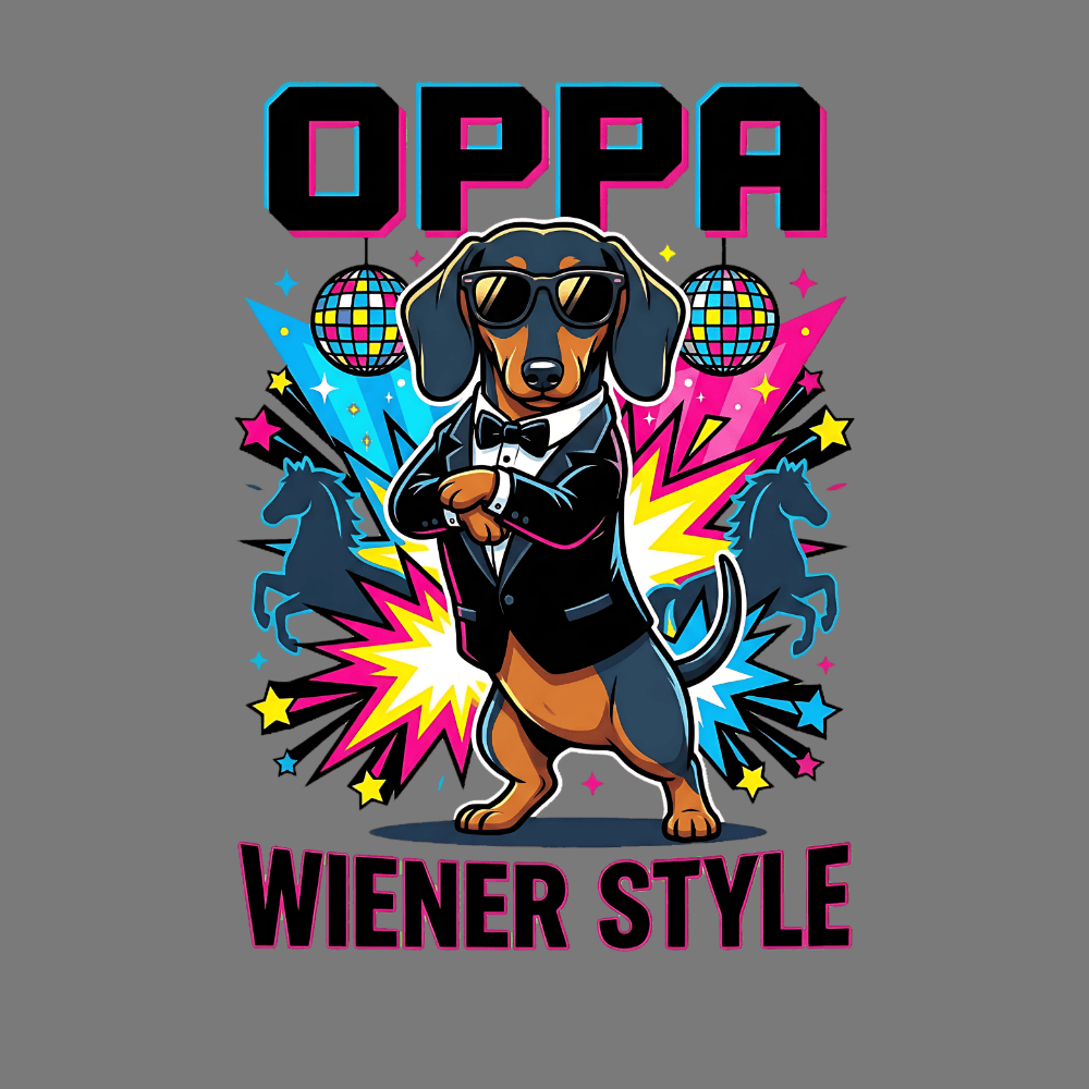 Oppa Wiener Style Cool Dachshund Dancing Product