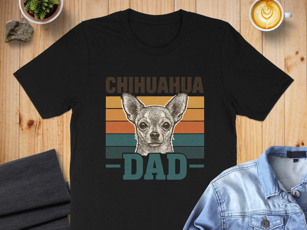 Chihuahua Dad Retro Style Graphic Tee