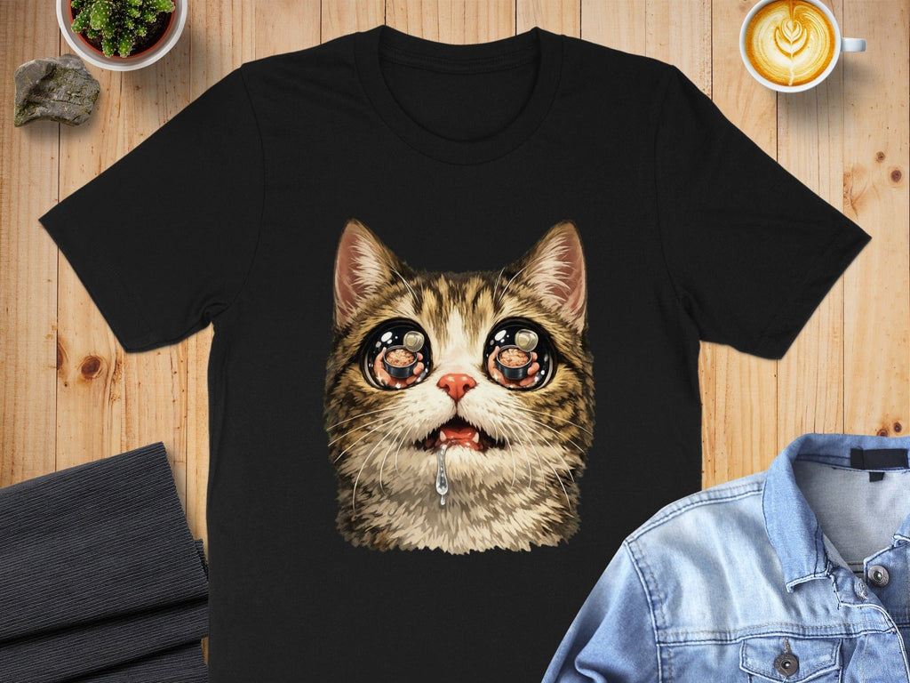 Cute Cat with Teary Eyes Graphic T-shirt