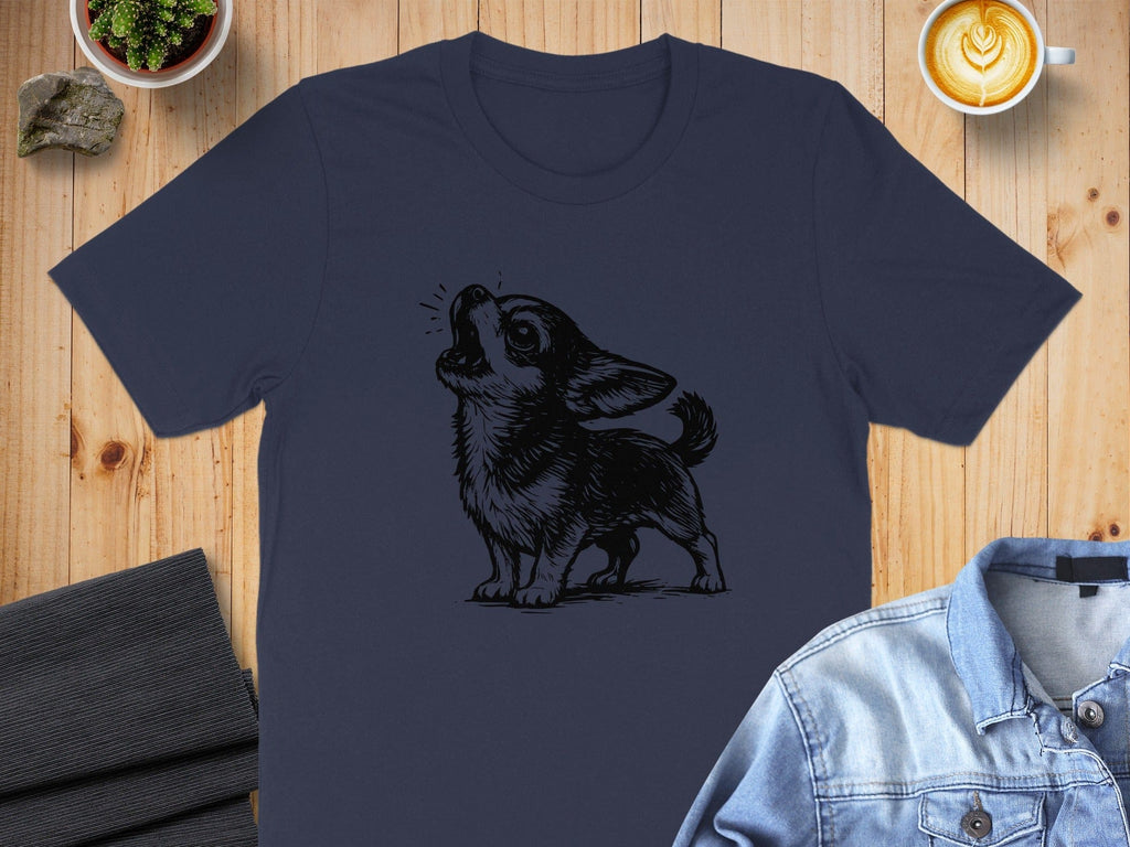 Adorable Chihuahua Silhouette Graphic T-Shirt Product