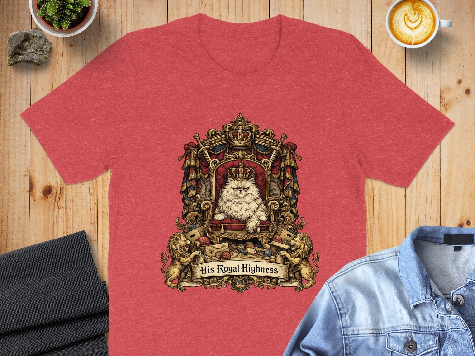His Royal Highness Cat Graphic Tee Shirt