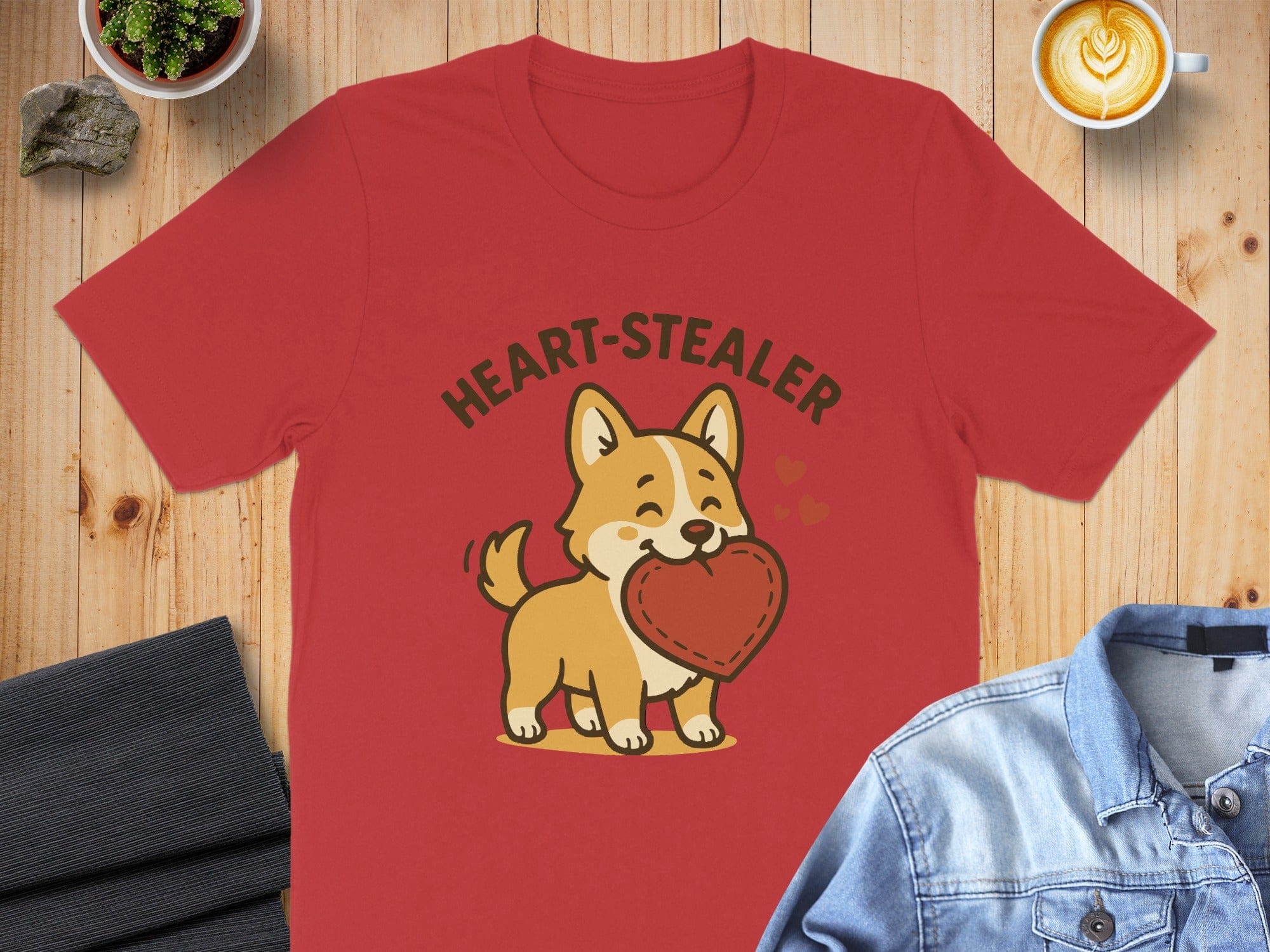 Heart Stealer Cute Cartoon Dog T-Shirt Product