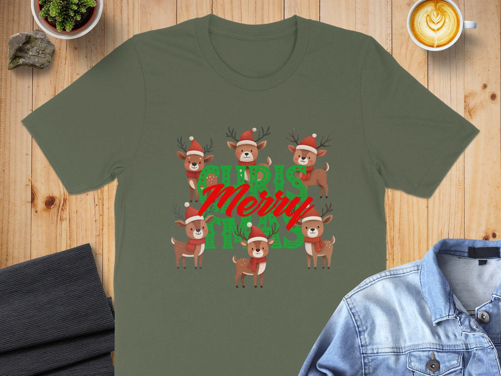Cute Reindeer Christmas Merry Xmas Shirt