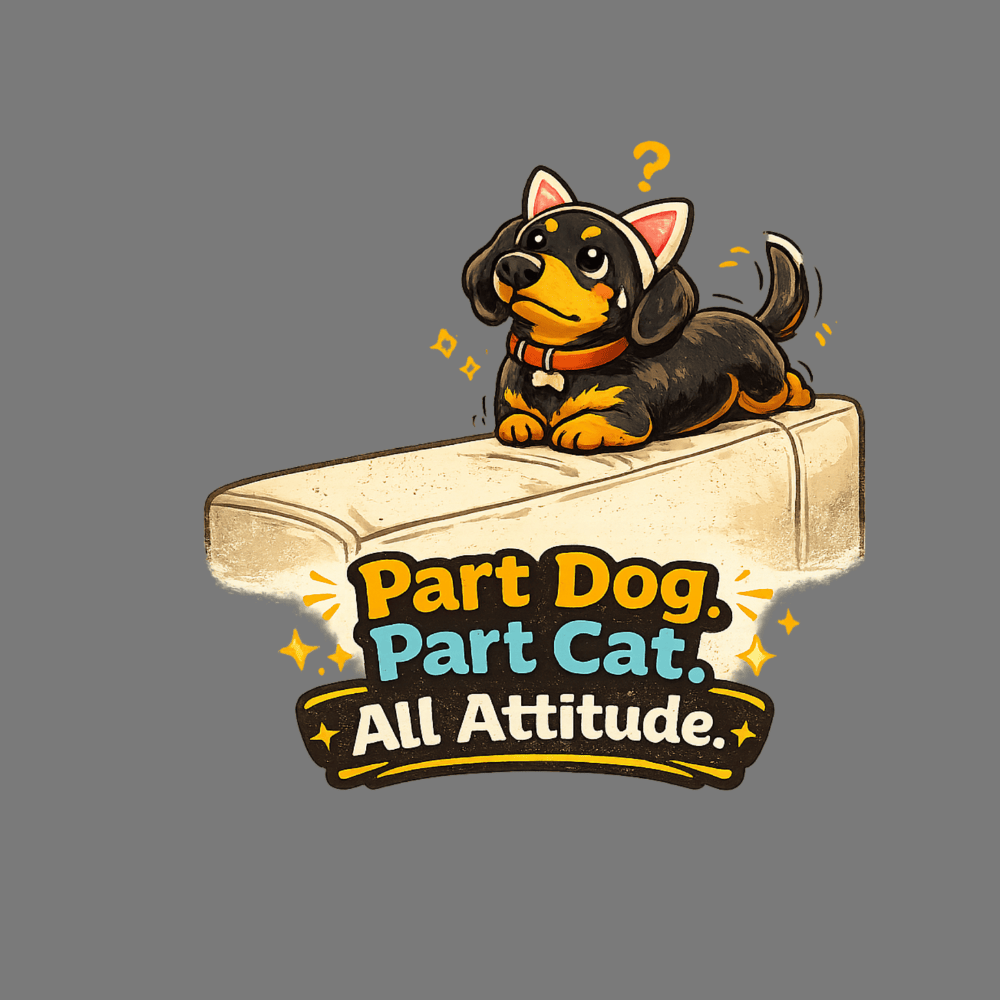 Part Dog Part Cat All Attitude Dachshund Product