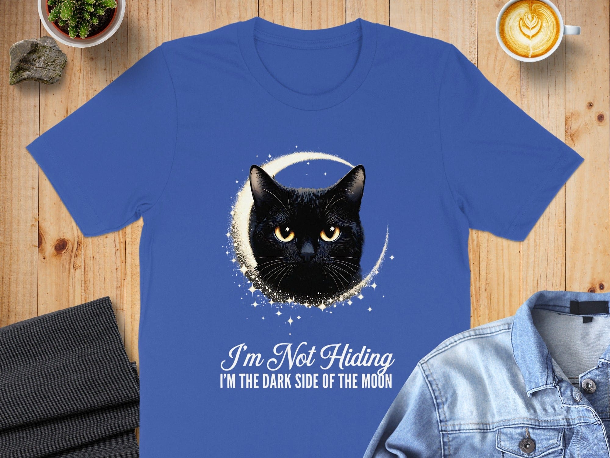 Moon Dark Side Cat T-Shirt