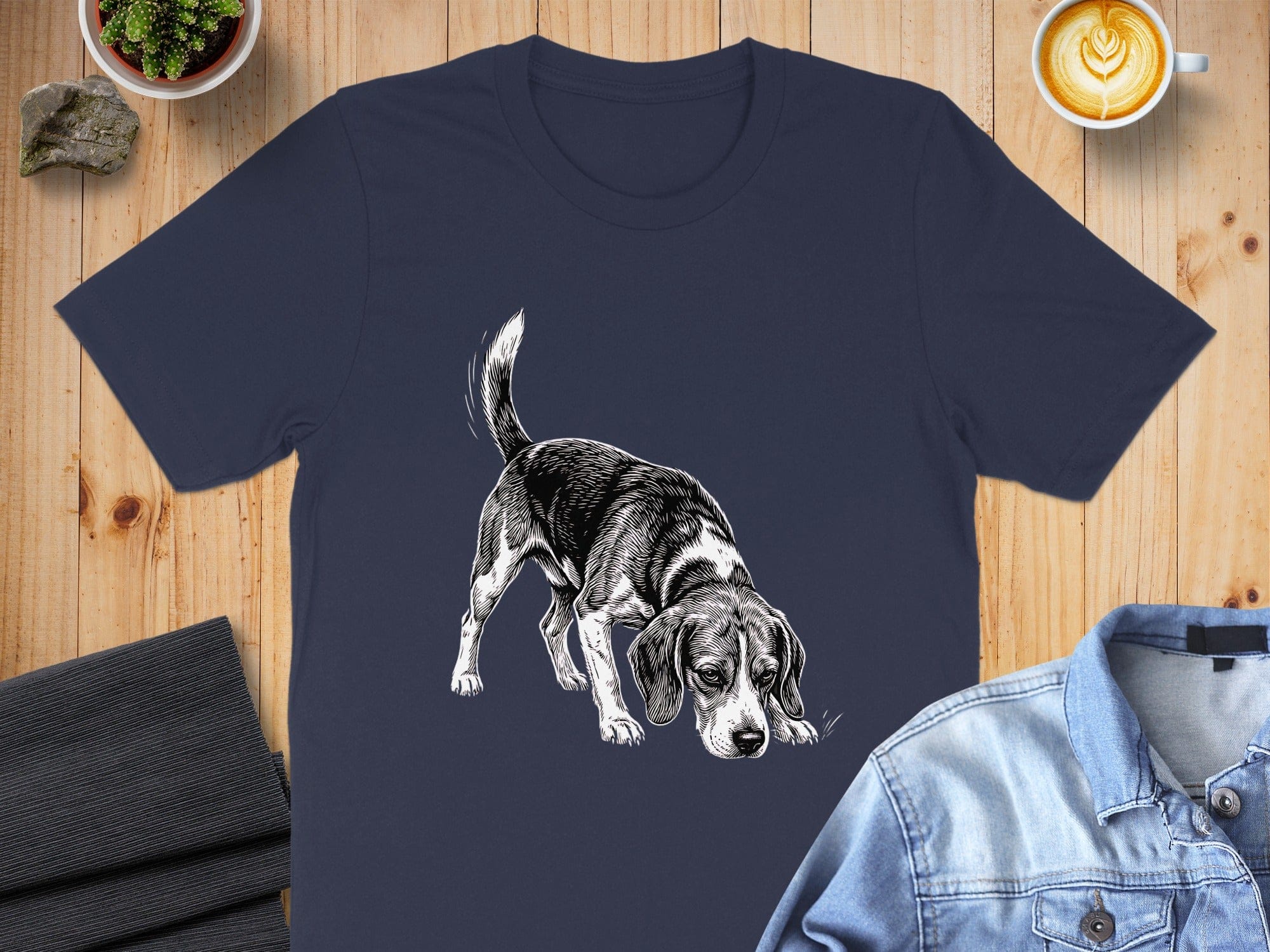 Beagle Dog Graphic Design Printed T-shirt for Dog Lovers
