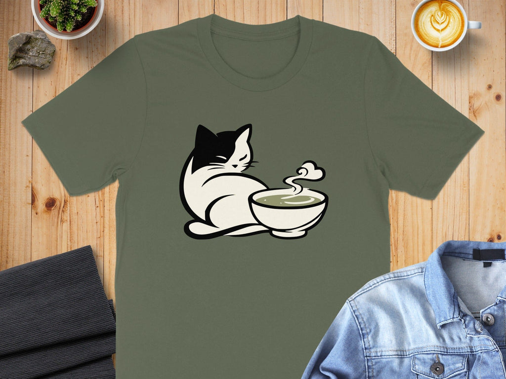 Cat With Matcha T-Shirt