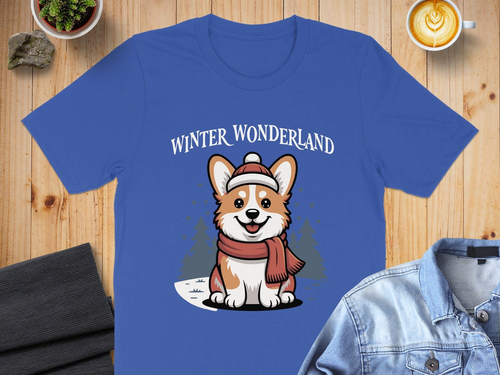 Winter Wonderland Corgi Graphic T-Shirt