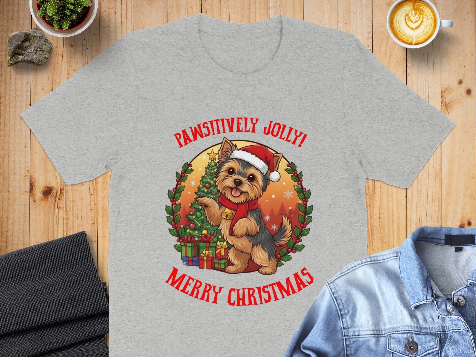 Pawsitively Jolly Merry Christmas T-shirt