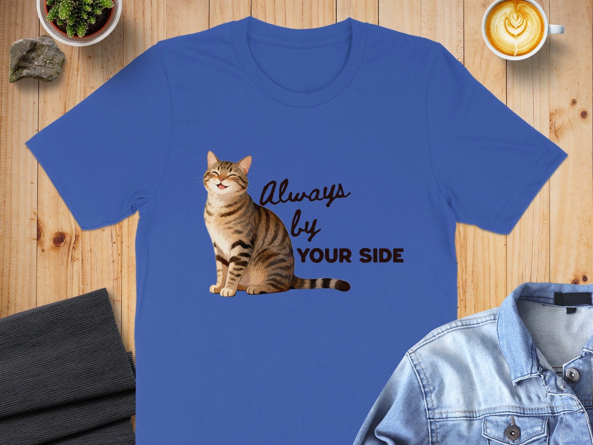 Always By Your Side Cat Graphic T-Shirt
