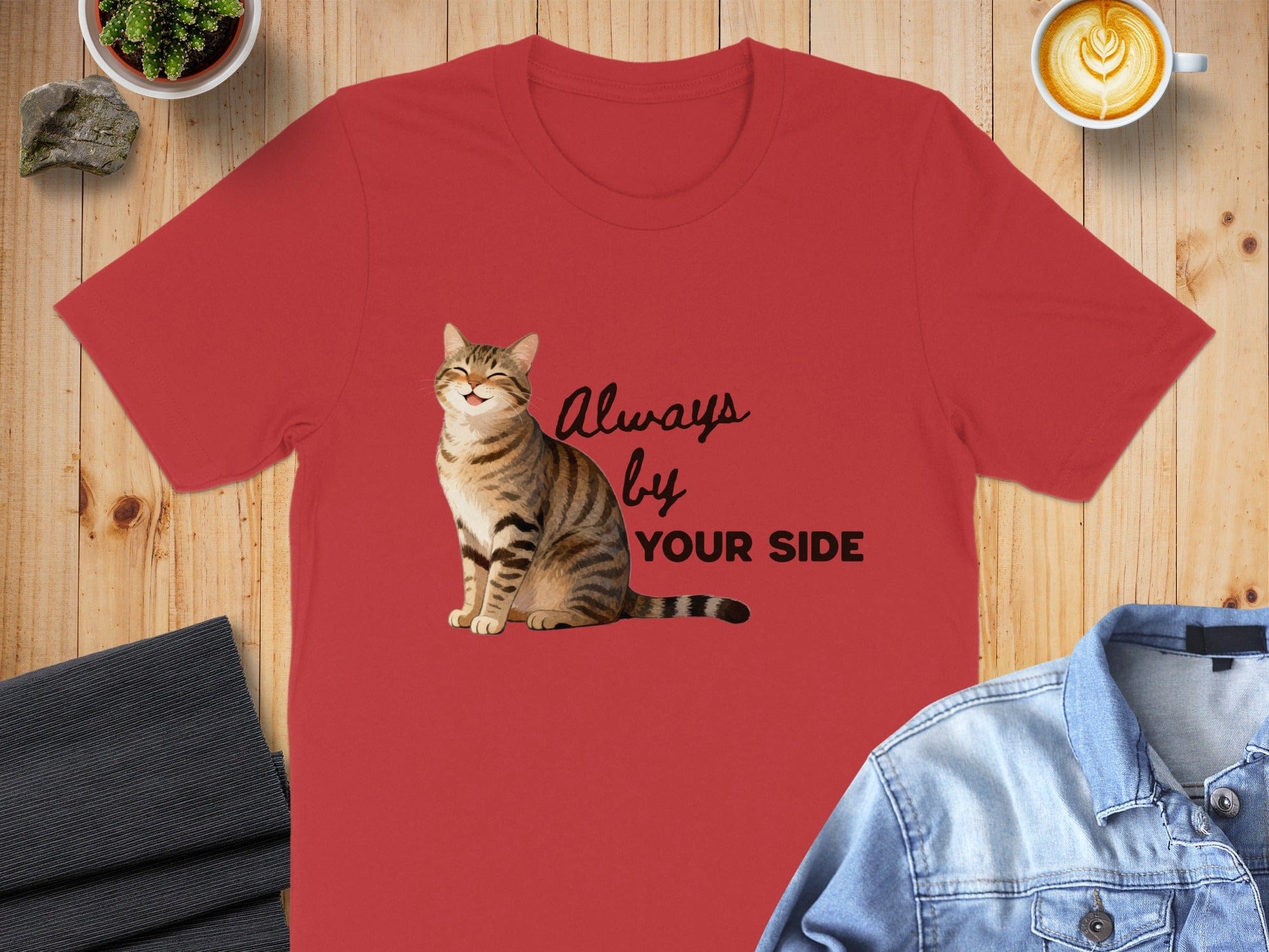 Always By Your Side Cat Graphic Shirt