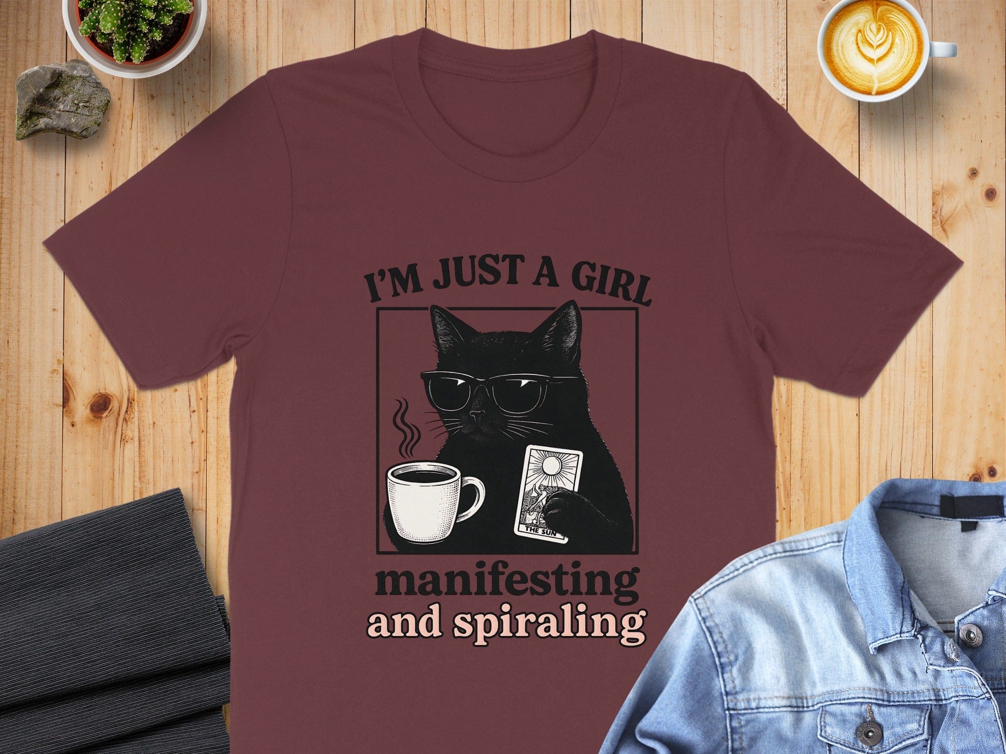 I'm Just a Girl Manifesting and Spiraling shirt